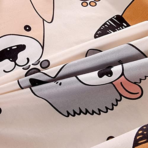 KWLOVER Cute Doggy Printed Sheet Set for Kids