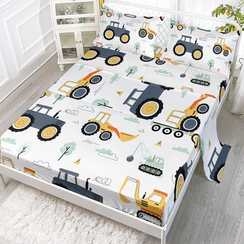 Smell Sunshine Truck Sheets Set 4Pcs Kids Bedding
