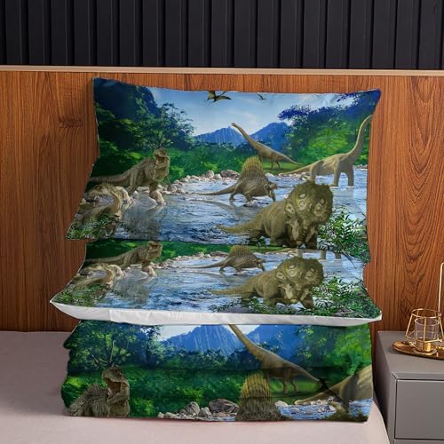 NiuOne Dinosaur Twin Fitted Sheets 2Pcs Set