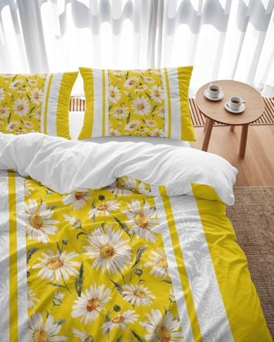 3-Piece Twin Duvet Cover Set with Zipper Corner Ties