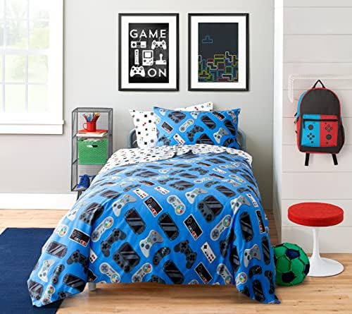 Saturday Park Gamer Queen Bed Set - 7 Piece Organic Cotton