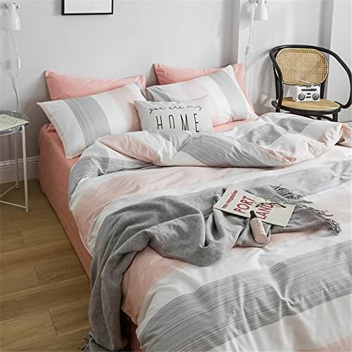 HighBuy Reversible Striped Duvet Cover Set Twin XL
