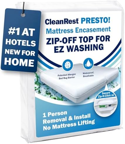 CleanRest Presto Zip-Off Queen Mattress Encasement