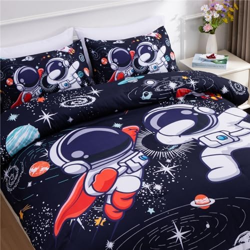 Meeting Story 3-Piece Space Themed Comforter Set for Kids