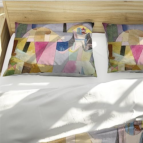 HOBBOY Paul Klee Duvet Cover Set with Zipper California King