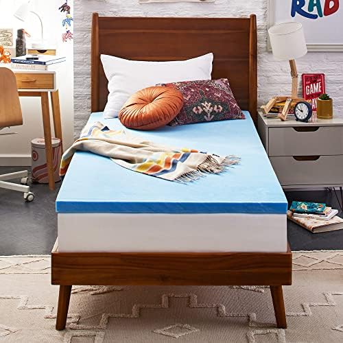 Sleep Innovations Cooling Gel Memory Foam Mattress Topper 2 Inch Twin XL