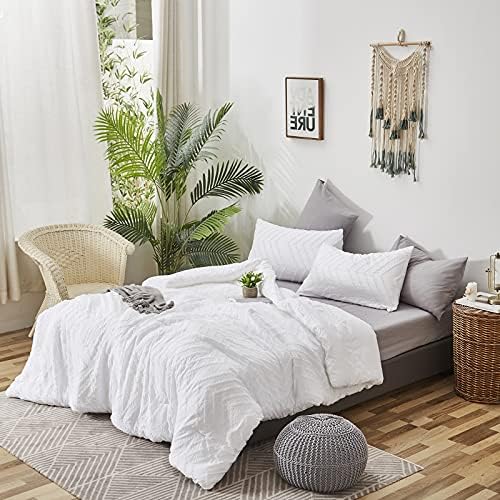 Houseri Boho White Comforter Set Twin 1
