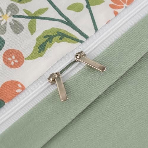 BUPIRD Floral Twin Duvet Cover Set 3 Pieces