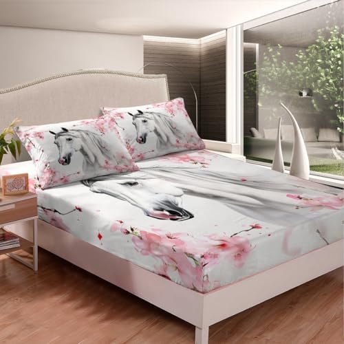 Feelyou Cherry Blossom Kids Sheet Set 4Pcs 1