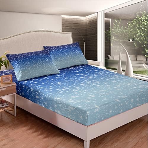 Erosebridal Blue Galaxy Bedding Set Twin