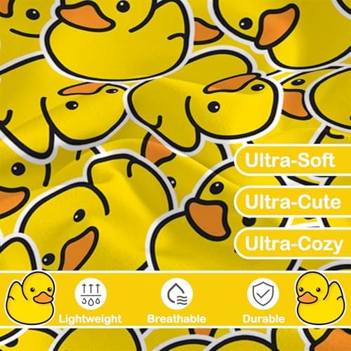 ARIGHTEX Yellow Duvet Cover Set for Kids - Queen Size