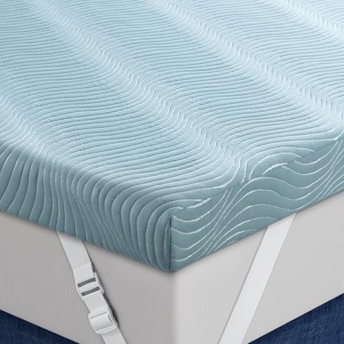 UniPon 4 Inch Firm Gel Mattress Topper for Back Pain Relief