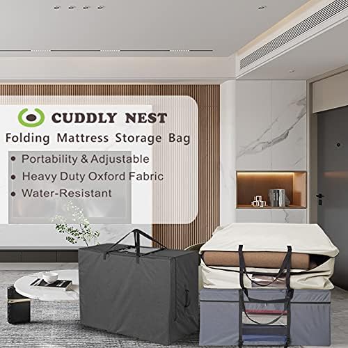 Cuddly Nest Folding Mattress Storage Bag - Black