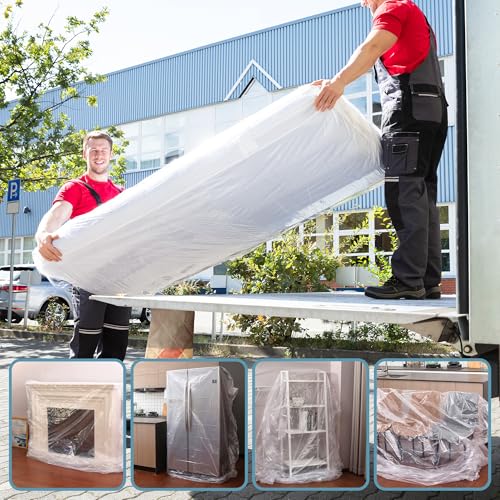 WORKPRO 2-Pack Queen King Plastic Mattress Bags
