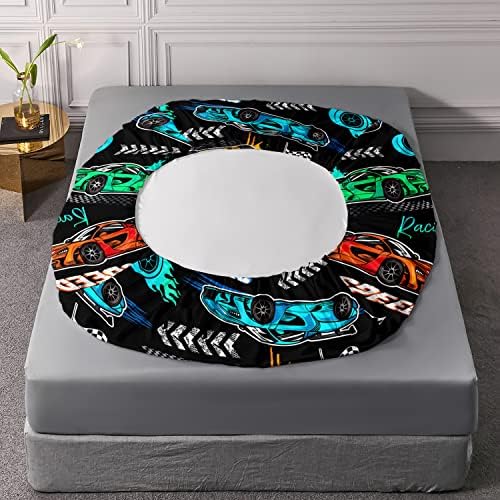 HOSIMA Kids Sports Car 3-Piece Bedding Set