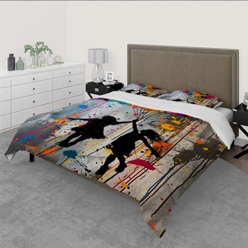 HOBBOY Kids Duvet Cover Set with Zipper and Pillowcases