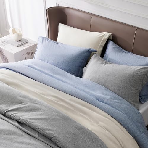 Bedsure Dark Grey Duvet Cover Set 3 Pieces