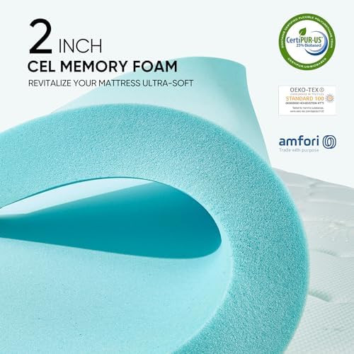 Aivermeil 4 Inch Dual Layer Mattress Topper Twin Size 1