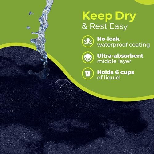 PeapodMats Waterproof Bed Mat - Reusable Breathable and Safe for Kids Adults