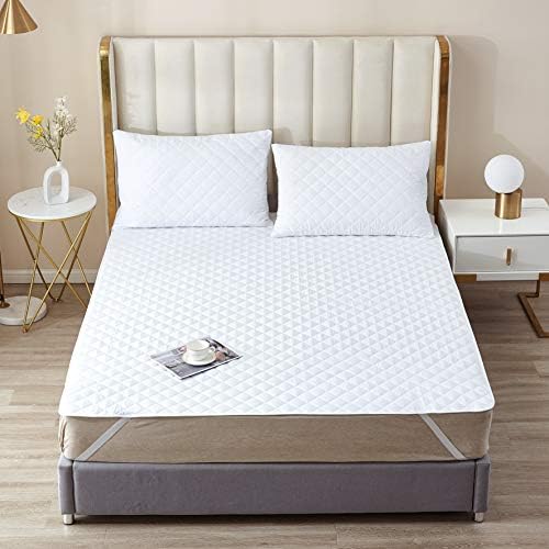 Elif Queen Mattress Protector - Waterproof Breathable Quilted with Elastic Bands