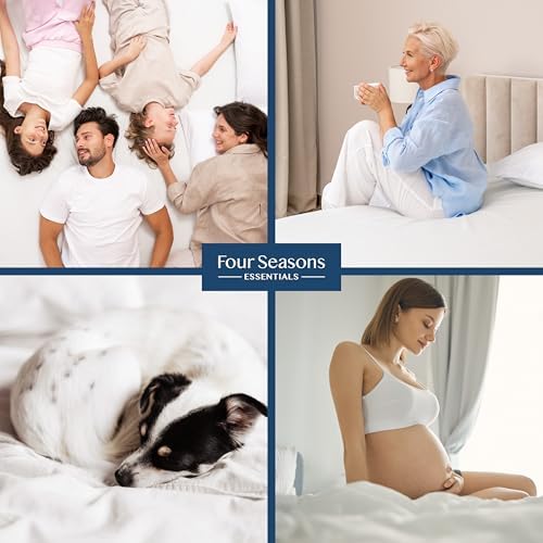 Four Seasons Essentials King Mattress Protector Waterproof Zippered Cover