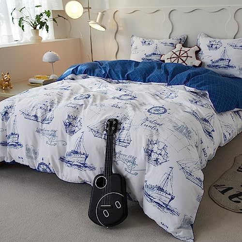 SimpleOpulence Organic Cotton Duvet Cover Set Twin 3Pcs