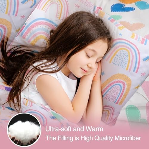 A Nice Night Cartoon Rainbow Comforter Set 6Pcs Twin 1