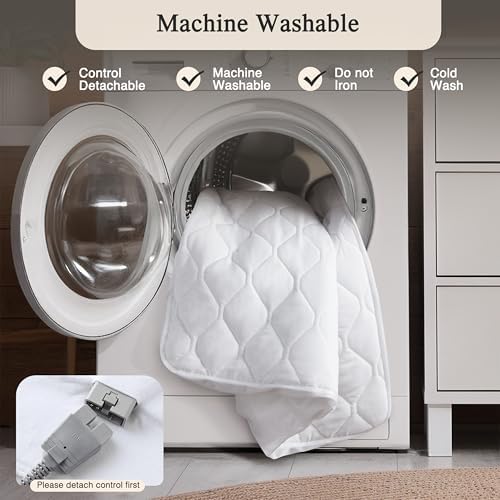 Beautyrest Heated Mattress Pad with 5 Heat Settings - Twin XL Size