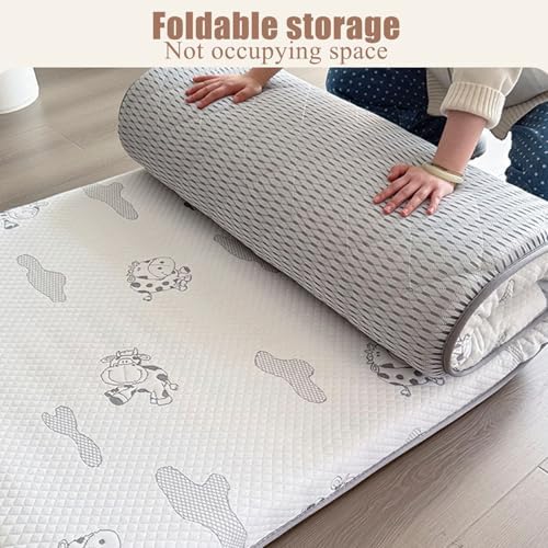 8cm Thick Foldable Floor Futon Mattress Topper for Travel and Camping