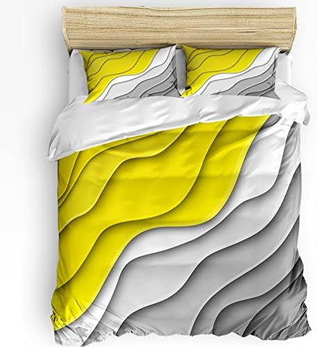 Boanket 3-Piece Queen Duvet Cover Set with Zipper Closure