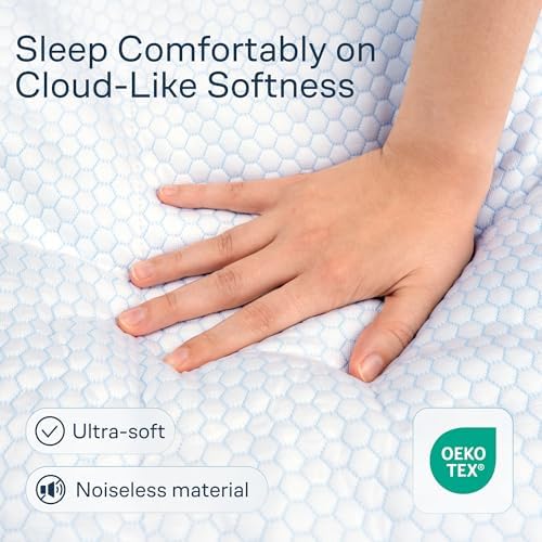 Niagara Cooling Mattress Topper - Ultra Soft Deep Pocket 54x75 Inches