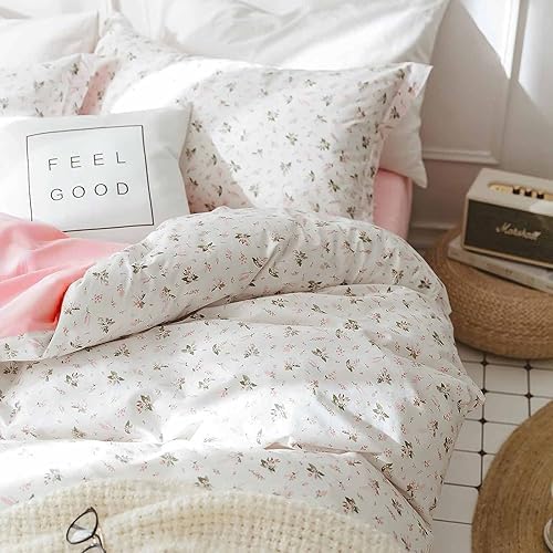 Nanko Pink Floral Duvet Cover Set 3 Piece