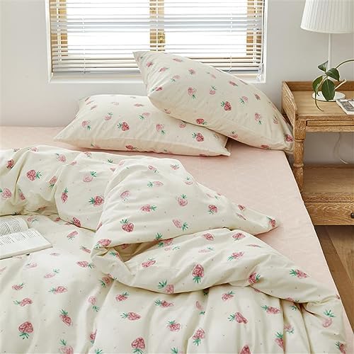 DREAMINGO Strawberry Duvet Cover Twin XL 3 Piece Set