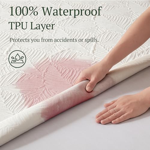 BEDLORE King Size Waterproof Mattress Protector with Breathable Noiseless Design