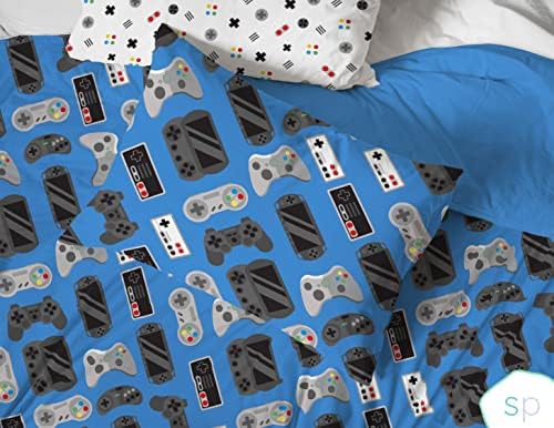 Saturday Park Gamer Queen Bed Set - 7 Piece Organic Cotton