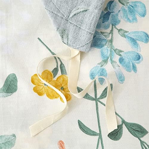 PinkMemory Floral Duvet Cover Queen Set with Pillowcases