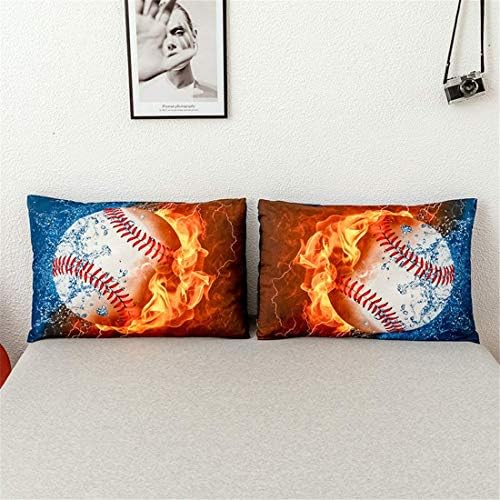 Homebed Baseball 3D Bedding Set for Teen Boys Twin XL 2PCS