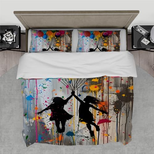 HOBBOY Kids Duvet Cover Set with Zipper and Pillowcases
