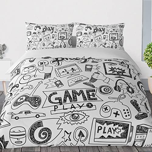 Vichonne Gaming Comforter Set for Boys Teen Twin Size