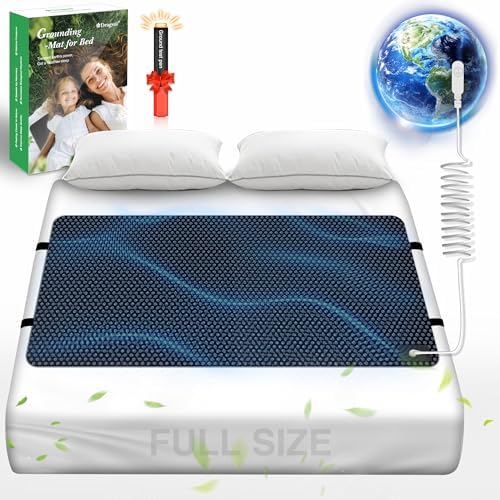 Dragsui Grounding Mat for Bed - 27x54 Anti-Slip PU Leather