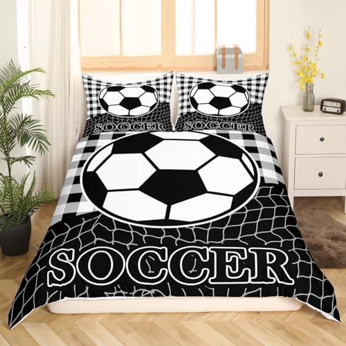 Feelyou Soccer Bedding Set Twin Size 2Pcs
