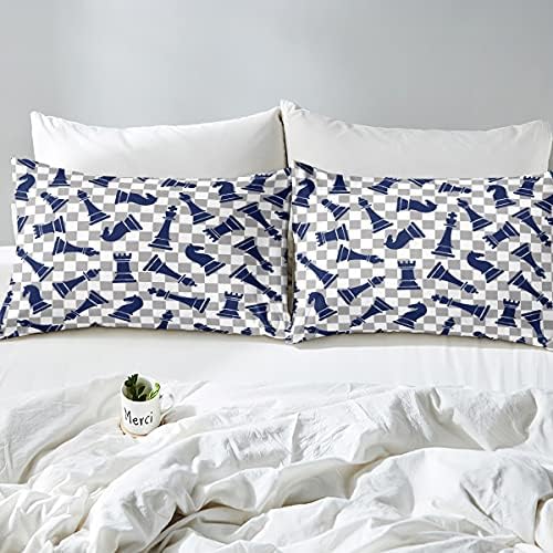 Erosebridal Chess Board Bed Sheet Set Twin Size