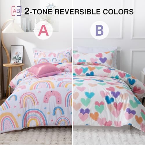 A Nice Night Cartoon Rainbow Comforter Set 6Pcs Twin 1