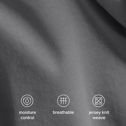 Bare Home Organic Cotton Duvet Cover Set - TwinTwin XL Grey