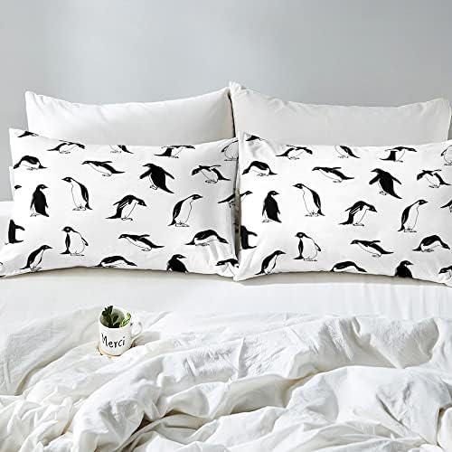 Erosebridal Penguin Duvet Cover Set Queen Size 1