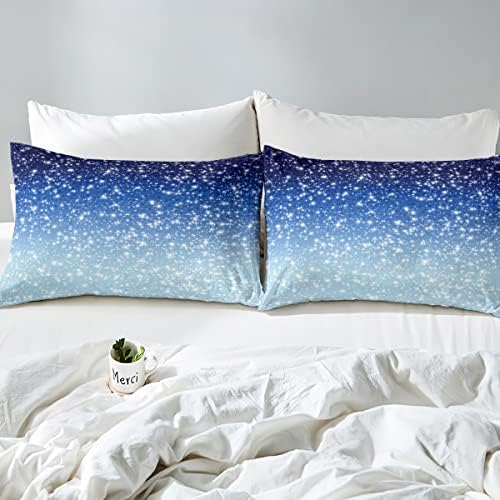 Erosebridal Blue Galaxy Bedding Set Twin