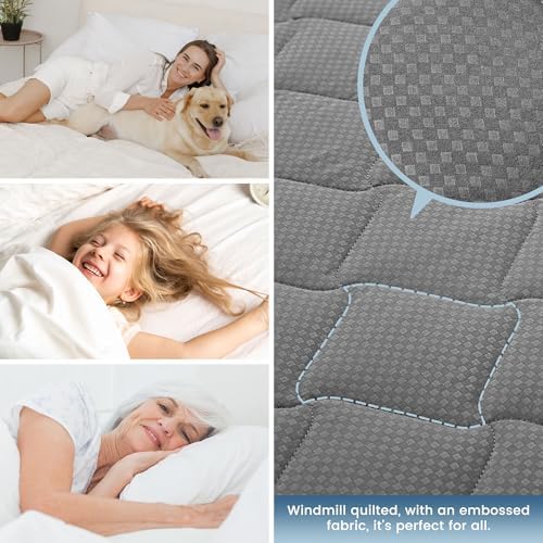 SLEEP ZONE Waterproof Mattress Protector Pad Twin