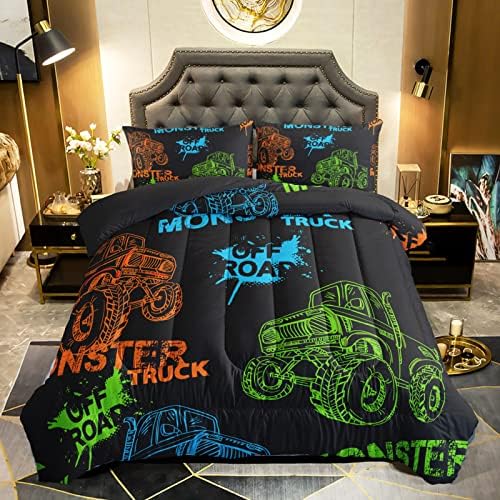 QOOMO Truck Comforter Set Twin Size