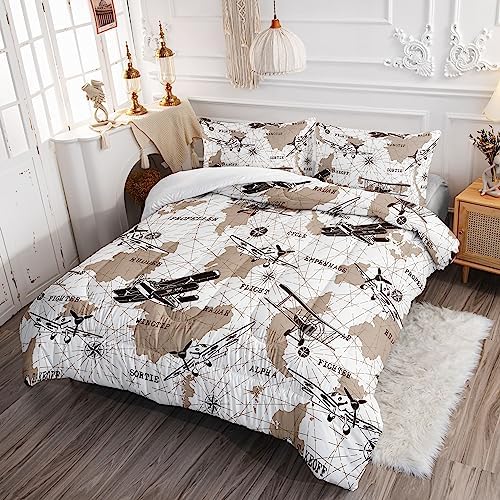 Datura Home Kids Comforter Set 3Pcs Twin Fighter Print