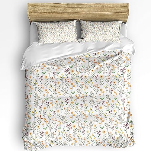 3 Piece Bedding Set with Zipper Closure